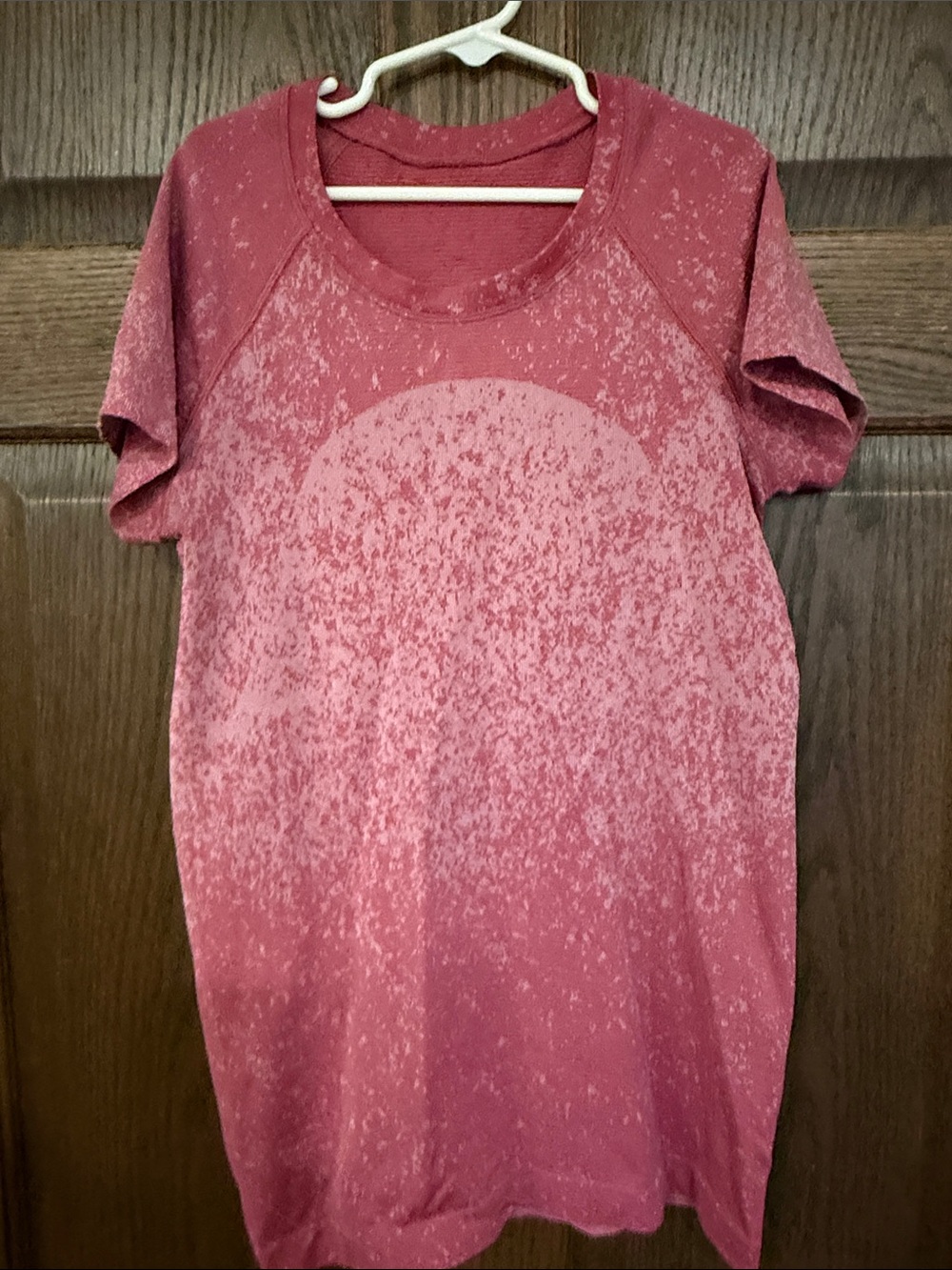 Lululemon Swiftly Short Sleeve Red/Pink Tee Size 4
